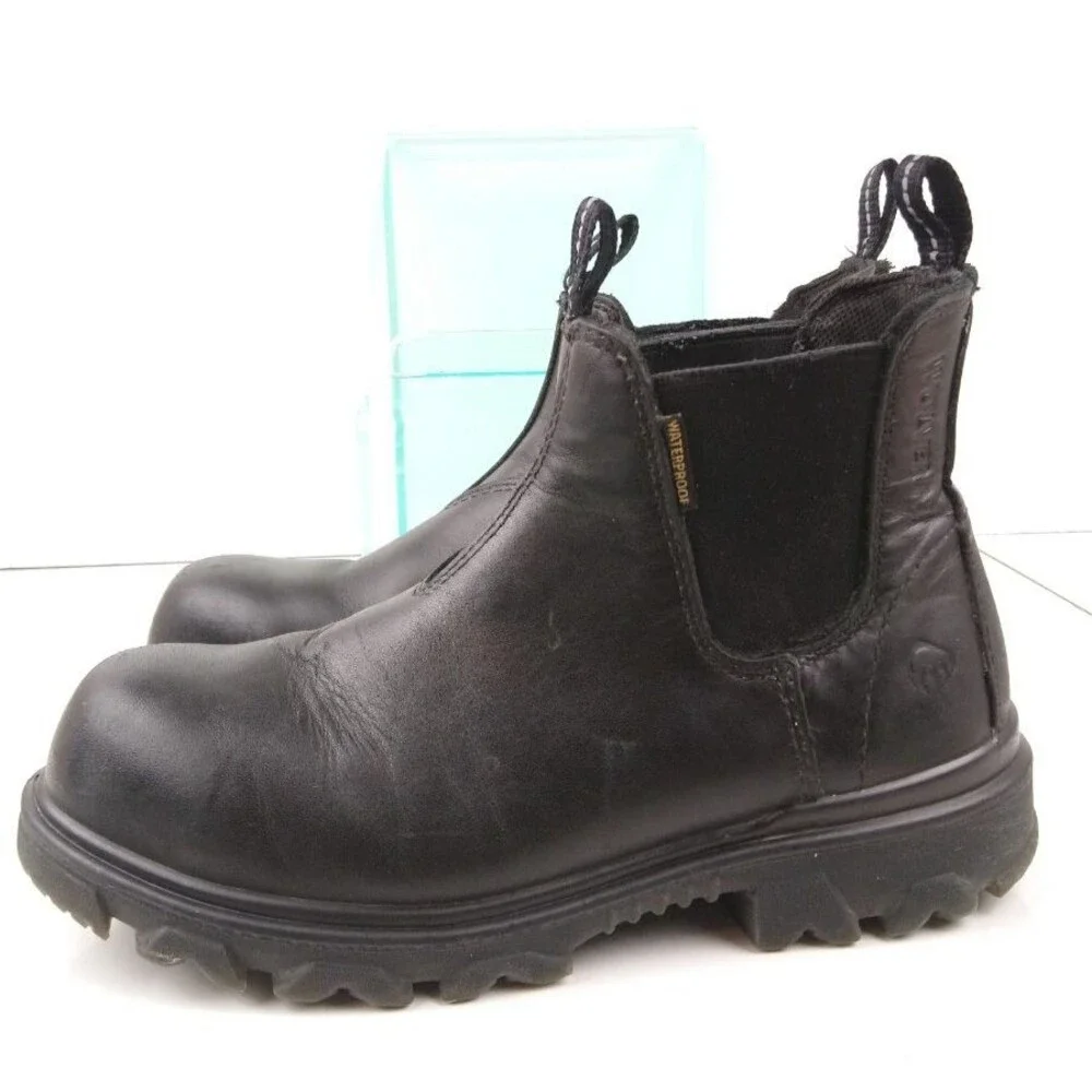Wolverine I-90 ROMEO EPX Slip and Oil Resistant Black Work Boots Women's Size 7